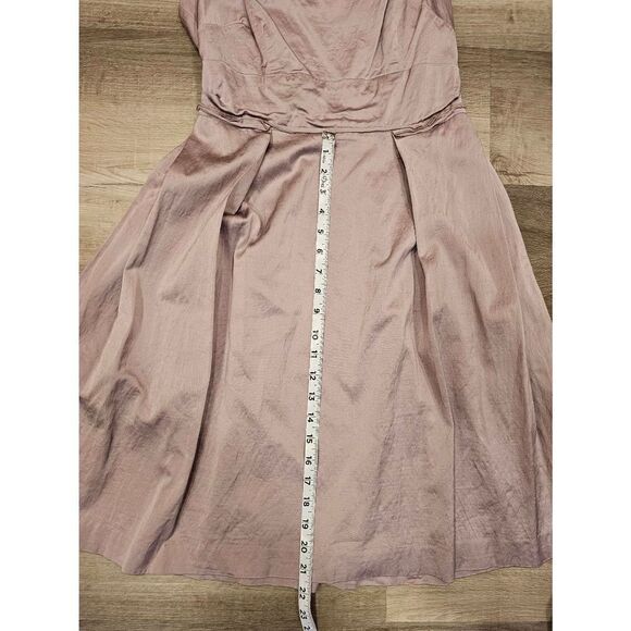 Ann Taylor size 2 Womens Lavender silver shimmer Dress - Picture 10 of 12